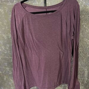 GAP Purple Long Sleeve Relaxed Blouse